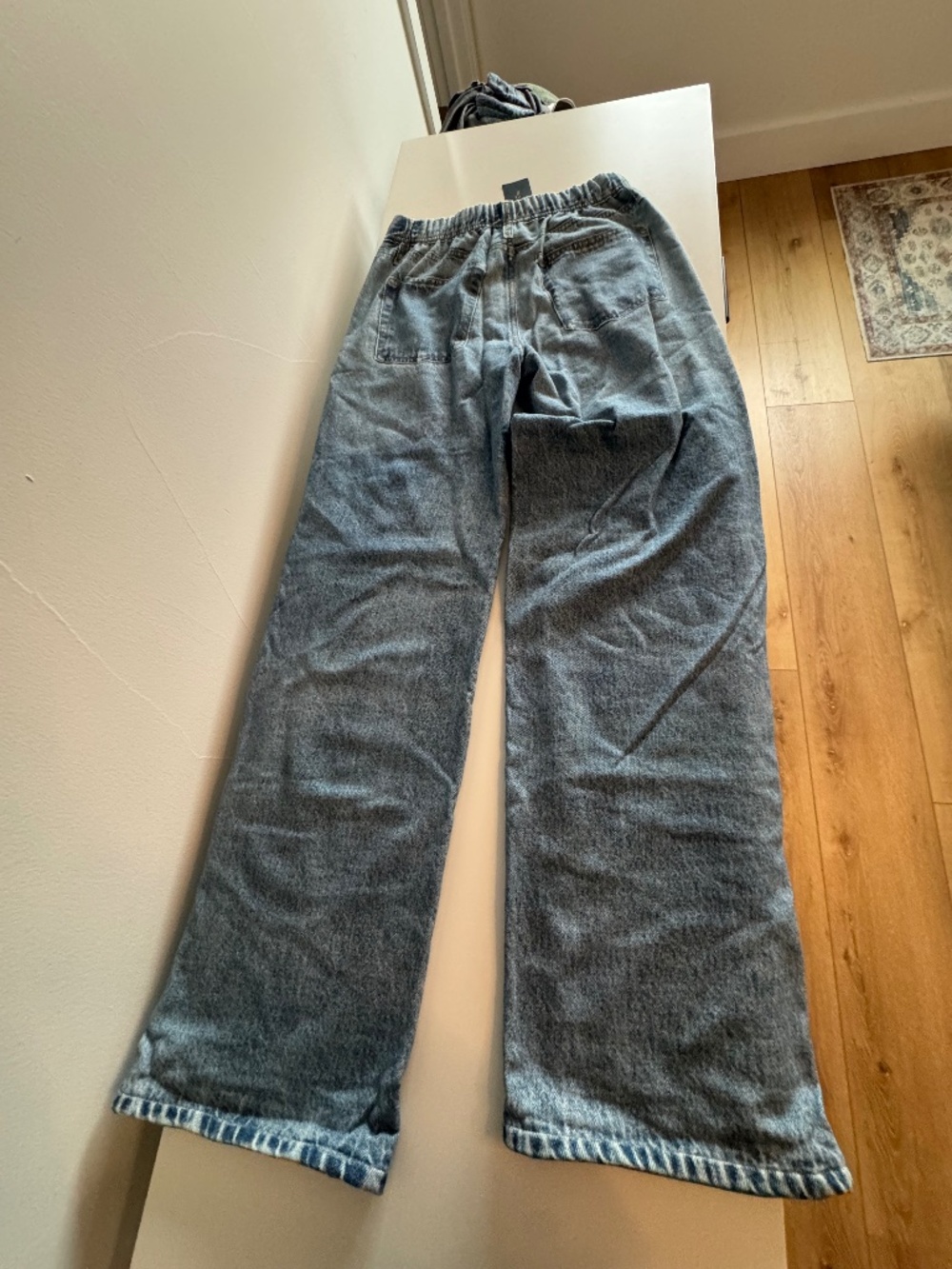 Rag & Bone Miramar Valentina Wide Leg Pants NWT XS “Sweatpant Jean” Denim Look - Picture 5 of 6